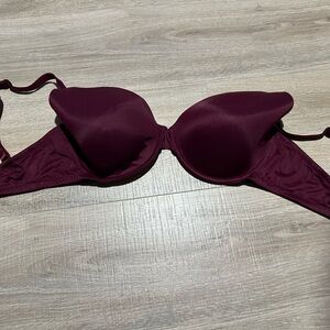 PINK Victoria's Secret maroon Bra size 36DD